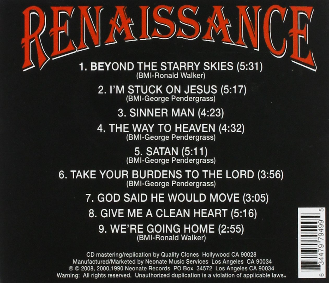 BEYOND THE STARRY SKIES CD (9 Songs) by Renaissance